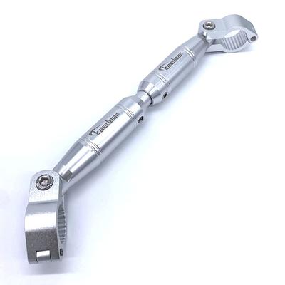 Kaedear Bike Handle Brace Variable Adjust Standard Handle Aluminum Clamp Bar Mount Length 22.2mm 330-200mm KDR-HB1 (Silver)