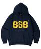 [Fleece-Lined/Non-Fleece-Lined] Scrawl Number.888 Oversized Hoodie 7 Colors (C Type)
