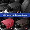 Soft Leather Automotive Console Cushion Ergonomic Elbow Support Rest with Removable Cover Nonslip Design for Long Drives