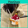 Urban Minimalist Knitted Crossbody Bag With Mobile And Card Pockets