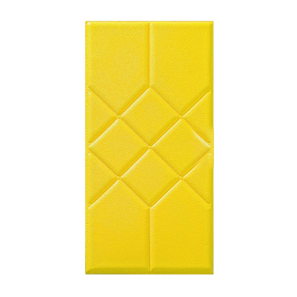 Tatami 3D Wall Stickers Anti-collision Rectangular Wallpaper Waterproof Self-adhesive Headboard Bed Soft Bag