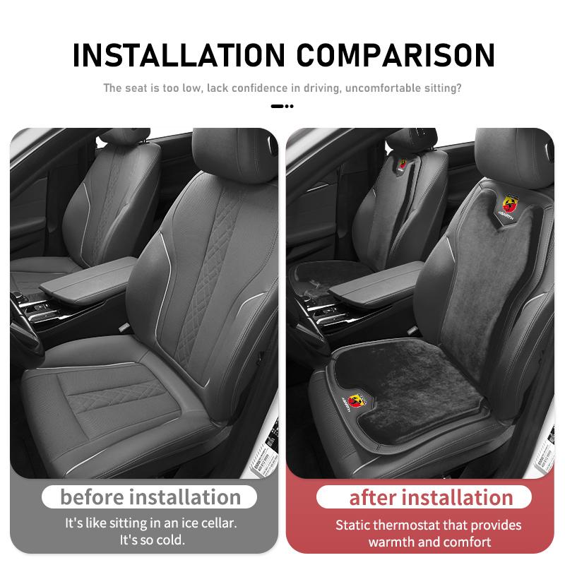 Flannel Car Front Seat Cushion Anti-slip Seat Protective Cover For Abarth UNO Astra Bravo Panda Linea Freemont Strada Doblo