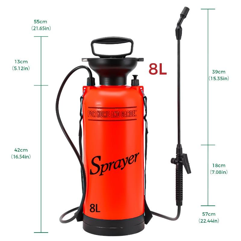 3-8L Cleaning Spray Cans Garden Watering Flowers Car Wash Shoulder Sprayer Air Pressure Spray Cans