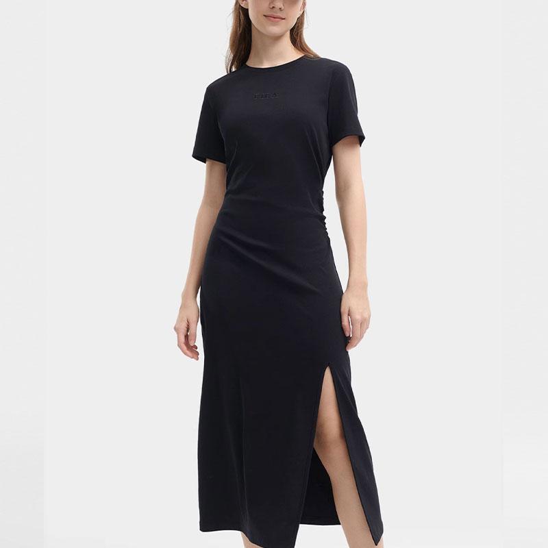 

New FILA Sports Life Collection Short Sleeved Dress Women s Jet Black F51W429302F-BK XXL