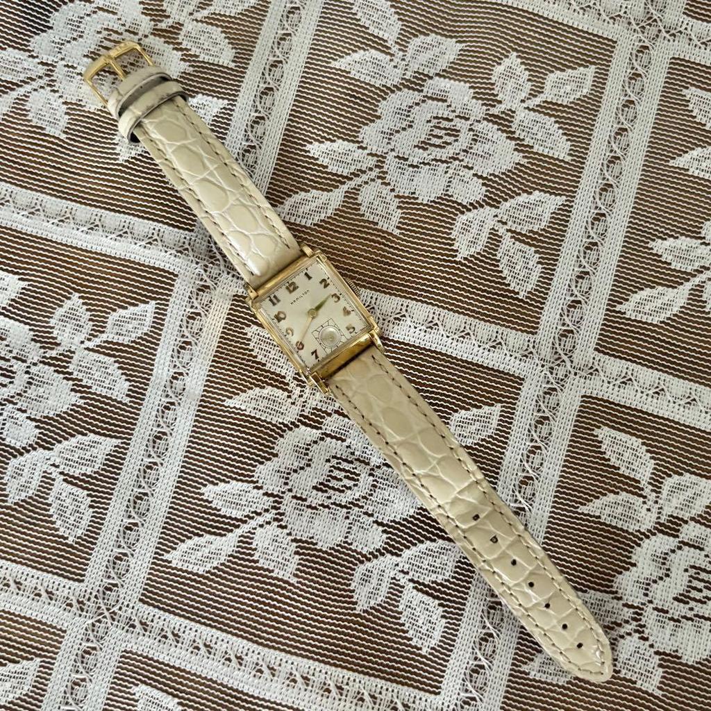Used HAMILTON 14K GOLDFILLED manual winding watch vintage