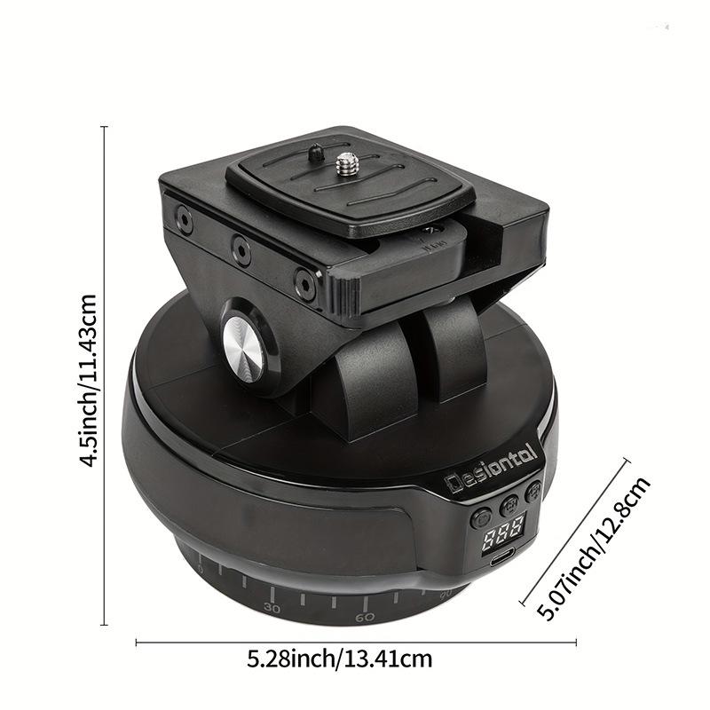 

Dishingte YT-1200 Electric 360° Panoramic Remote Dual-Axis Camera/Phone Stabilizer