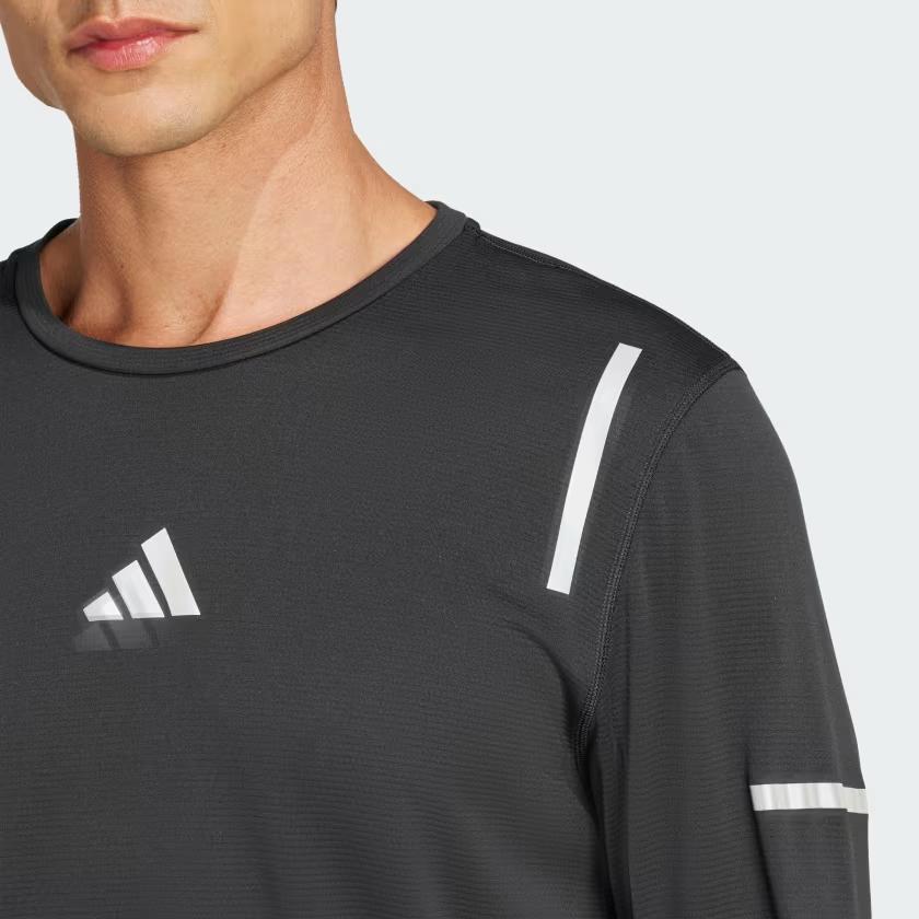 adidas Ultimate Reflective Long Sleeve Long-Sleeve Top Black Men Streetwear JD7801