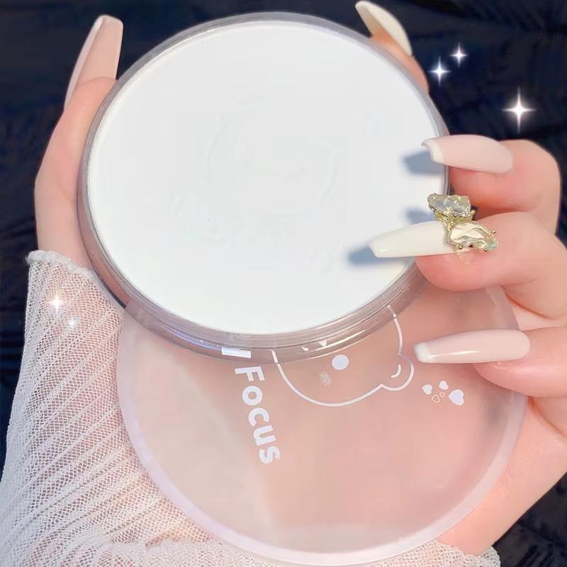 Poudre compacte blanche éclaircissante, transparente, anti-cernes, contrôle du sébum, maquillage naturel et durable, poudre fixatrice, cosmétique imperméable