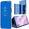 Fliphoes - BOOLING - voor Samsung Galaxy A37 5G - Smart View - Blauw - 2 Gehard Glas