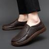 Handmade Genuine Leather Men Shoes Breathable Casual Shoes Men Loafers Moccasins Man Flats Shoes