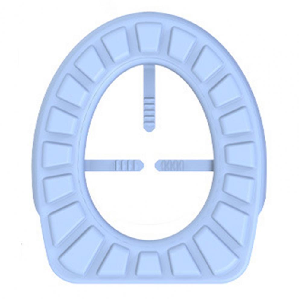 Silicone Toilet Seat Cover Washable Toilet Seat Cover Waterproof Sticker Toilet Lid Cover Toilet Cup Covers Bathroom Accessories