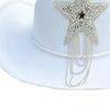 Bridal Party Bride Cowgirl Hat Bride Cowboy Hat Bride Hat Bachelorette Party Hat