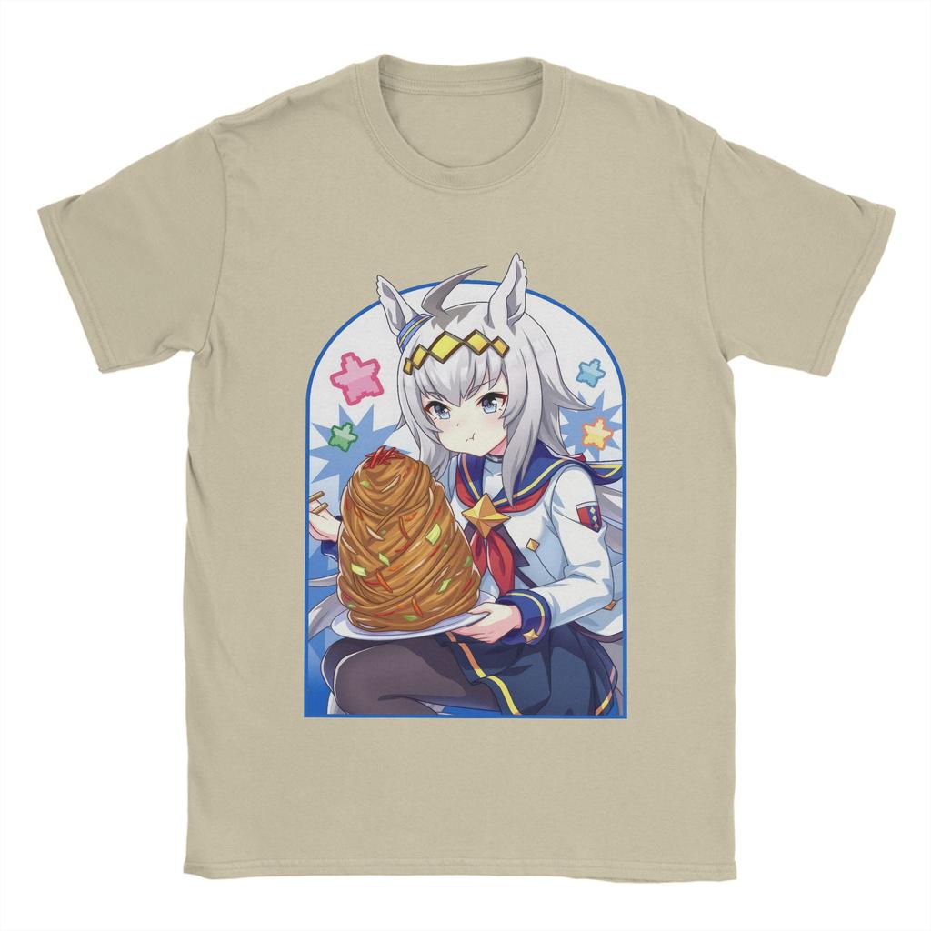 Men's T-Shirts Anime Uma Musume Pretty Derby Fashion Cotton Tee Shirt Short Sleeve  T Shirt Crewneck Clothes Summer
