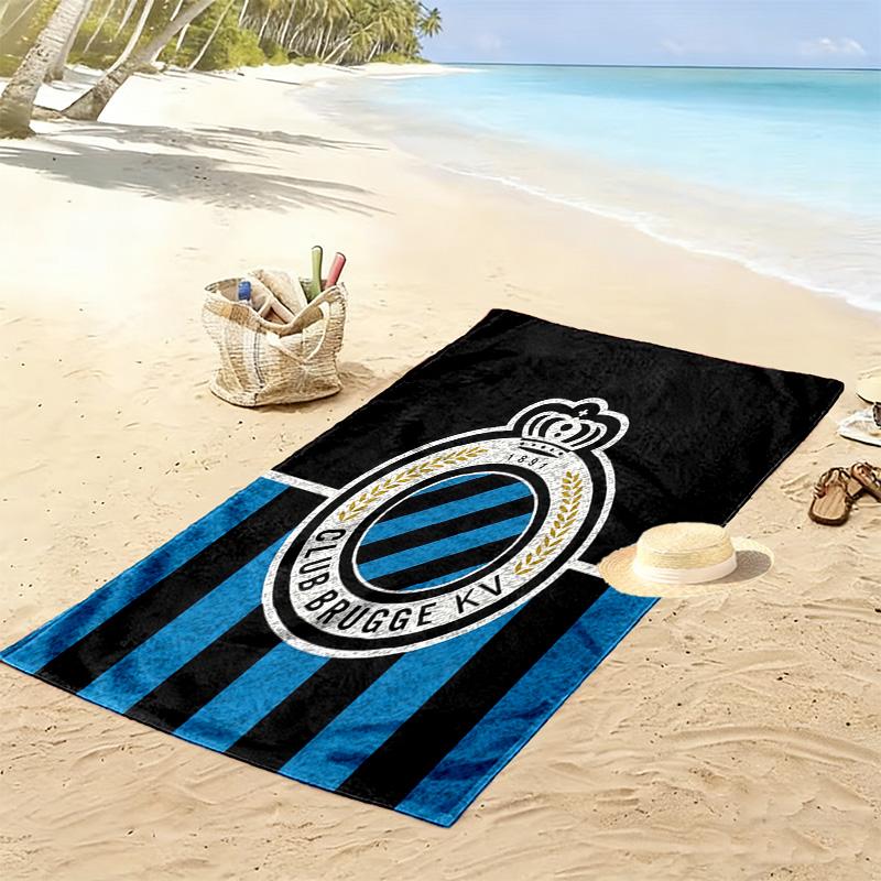Club Brugge KV Print Beach Towel, Large Soft Quick Dry Towel for Beach Camping Swimming