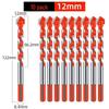 Super Hard 6mm Alloy Triangle Drill for Concrete, Glass, Tile, and Cement