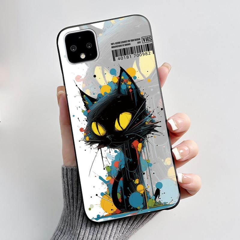 Cute Case For Google Pixel 4/Pixel 4XL Fundas Shell For Pixel 4A 5G 4G/Pixel 5 XL Protective Cover Soft Silicone Cartoon Casing