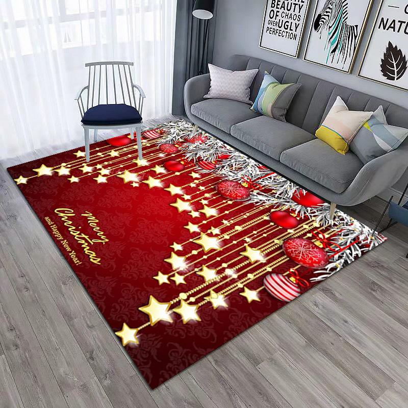 Christmas and New Year gifts cute snowmen Christmas trees Santa Claus carpets home decor non slip seats chair cushions decorative carpets P12