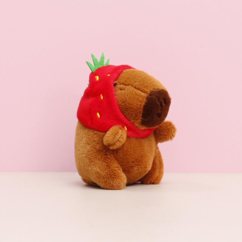 Capybara Plush Toy - Cute Rodent Doll Gift with Mini Pendant