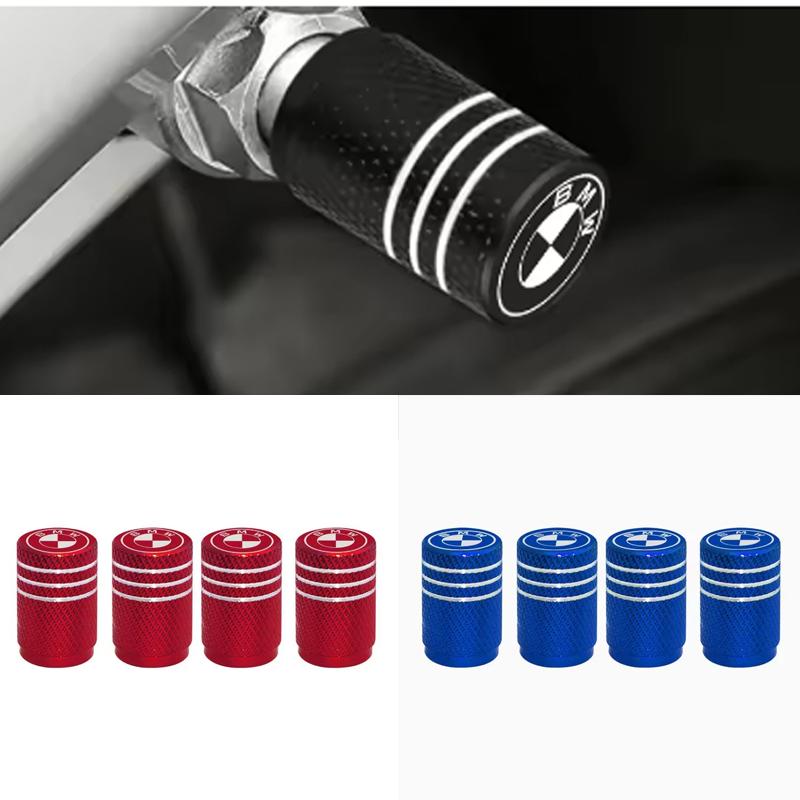 4PCS Car Wheel Tire Valve Stem Caps Decorative Auto Exterior Accessories For BMW E36 E39 E46 E60 E90 E90 F01 F10 F30 E93 G01 G20 RF6