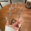 HD Clear Acrylic Case For iPhone 17 Air 16 15 Plus 14 13 12 11 Pro Max XR X XS Plus Mini Luxury Shockproof Soft Frame Hard Cover