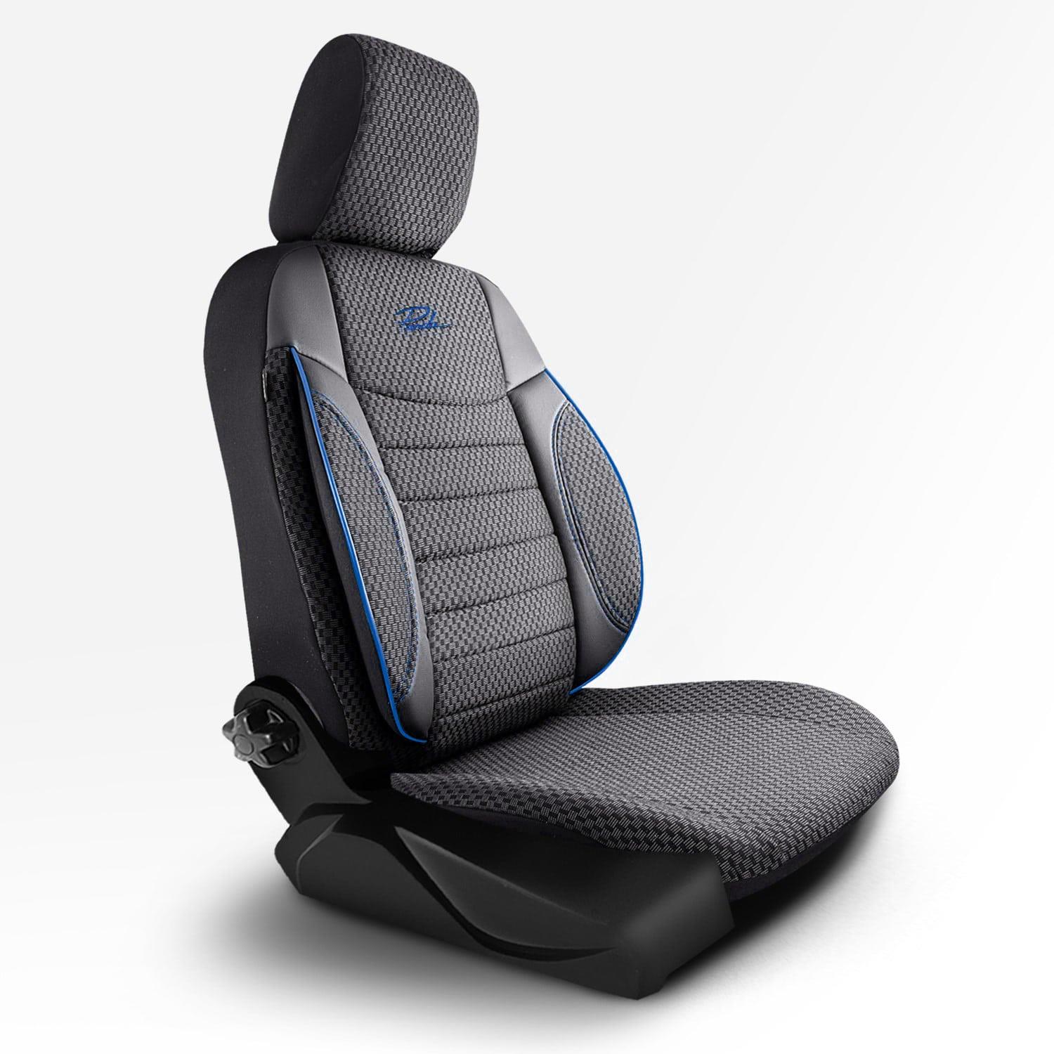 

ЧЕХОЛ АВТОКРЕСЛА ИЗ ТКАНИ СЕРИИ ELEGANT Черный Синий