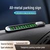Luminous Vehicle-Mounted Temporary Parking Sign with Hidden Phone Numbers