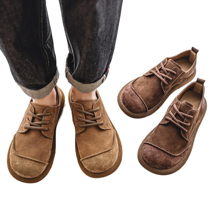 Men's Top Grain Leather Casual Shoes - 2025 Summer Edition, Big Toe Genuine Leather, Breathable Non-slip Soft Sole.