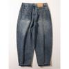 Men's Heavyweight Pure Cotton American Retro Distressed Wide-Leg Dad Jeans, Loose Casual Carrot Pants for Spring and Autumn