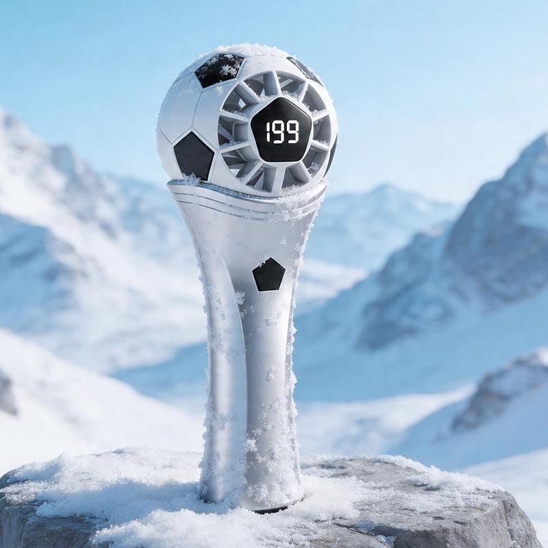 2026 World Cup USB Mini Cooling Fan: Portable, Hot-Selling, and Ideal for Travel 145*55*55 серебряный