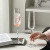 2-piece Set Ins High Beauty Crystal Glass Champagne Glass Home Wine Glass Cocktail Tall Glass Sparkling Slightly Drunk