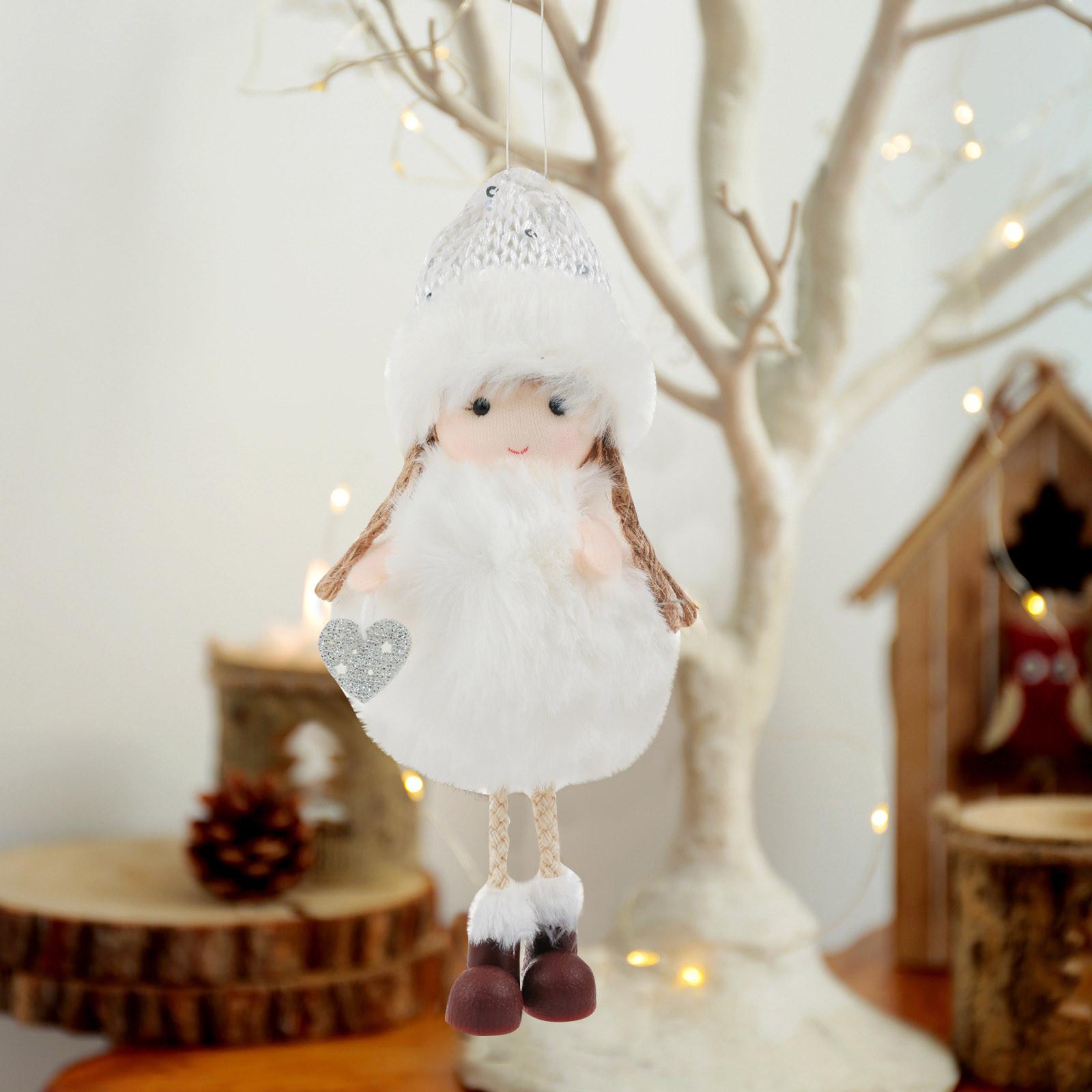 

Рождественский декор Рождественский плюшевый кулон с ангелом Декор для рождественской елки Рождественский праздник Автомобильные украшения Домашний декор One Size