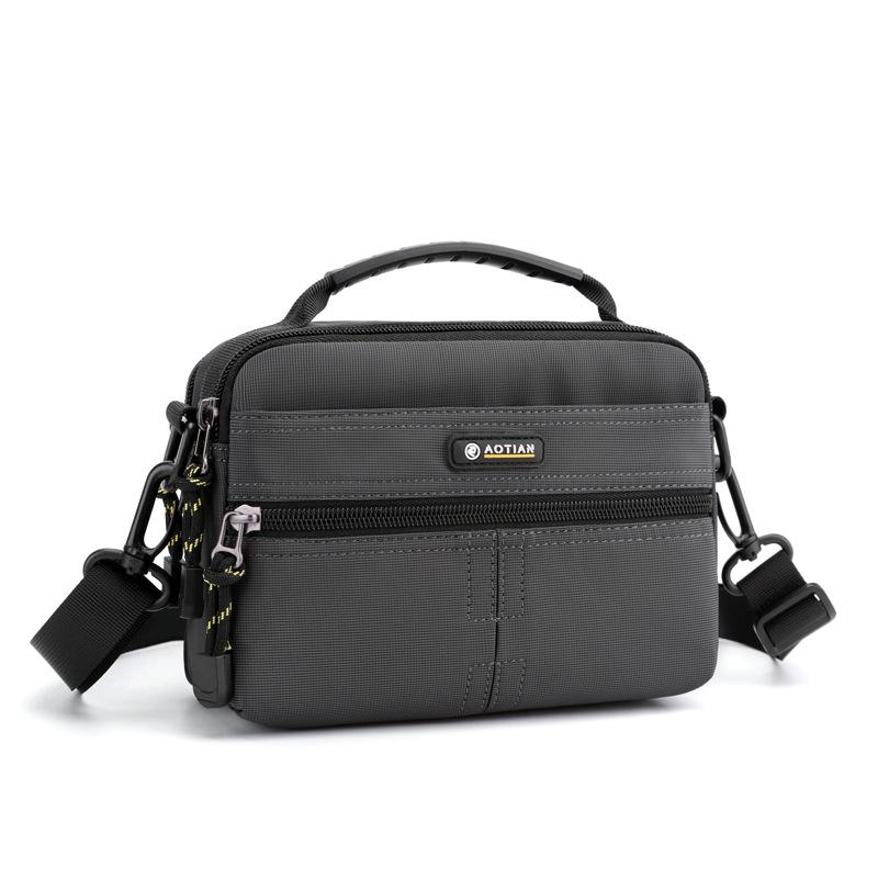 

Сумка модная одно плечо портативная мужская одно плечо сумка через плечо сумка для мелочи деловой кошелек серый