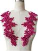 Heavy-duty Sewing Multi-color Bright Rhinestone Floral Lace Applique Dress Accessories Luxurious Decorative Patch Made In China
