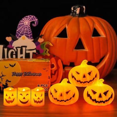 Pumpkin Lantern Halloween Ghost Face Lamp Kids Gift For Balcony Bedroom Garden Halloween Party Decoration Atmosphere Light