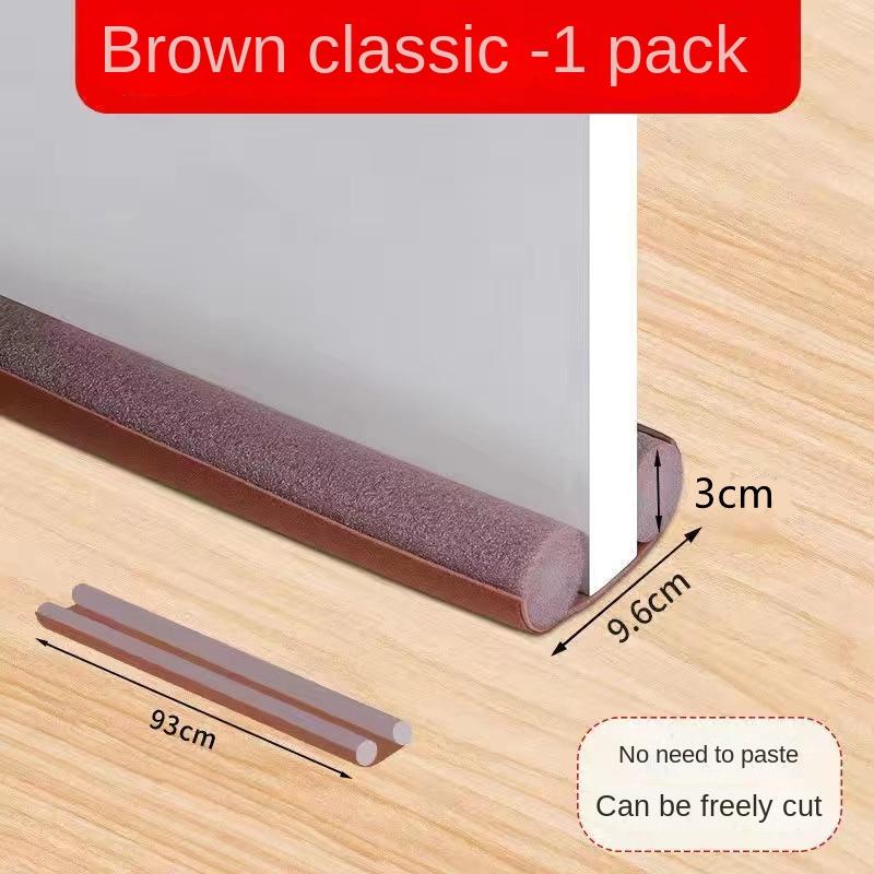 90CM 1PCS Waterproof Seal Strip Draught Excluder Stopper Door Bottom Guard Double Soundproof Flexible Wind Noise Reduction