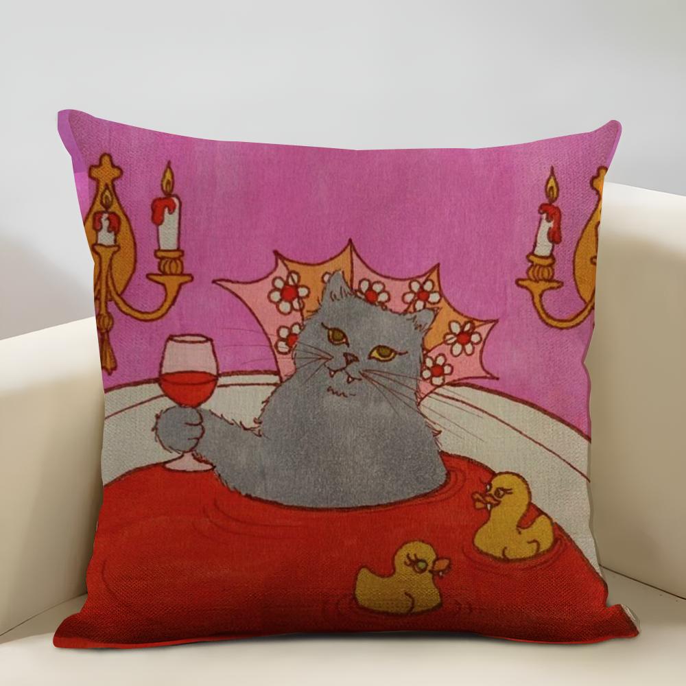 MarisolMuro Arbeitskissenbezug Haushaltsdekoration Leinen Sofakissenbezug: Hautfreundlich & Atmungsaktiv mit unsichtbarem Reißverschluss