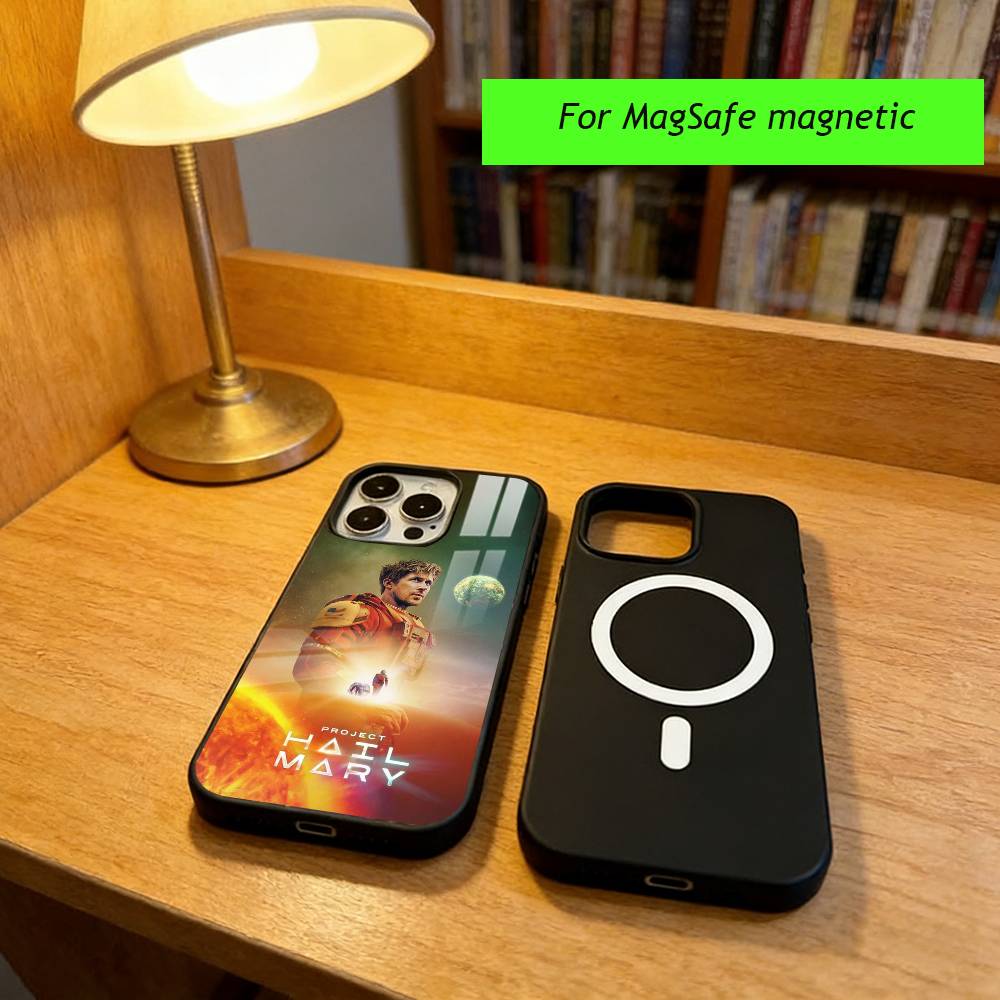 P-Project Hail Mary Phone Case For iPhone17,16,15,14,13,12,11 Plus,Pro Magnetic For Magsafe Wireless Charging iPhone11