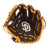 Rawlings Padres HYPER TECH MLB TEAM GR5HTMN62 Baseball Size Glove, Softball, Adult, [Infielder's Glove], 11.25 (Right-Handed Thrower, Left-Handed)