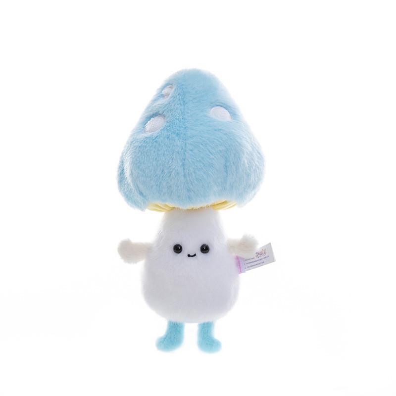

Night Glow Mushroom Plush Toy With Soft Short Pile For Kids And Teens синій