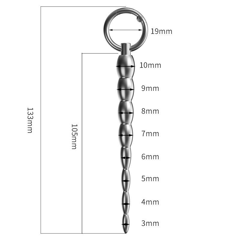 Metal Horse Eye Stick – Gradual Urethral Dilator for Male Masturbation & Training