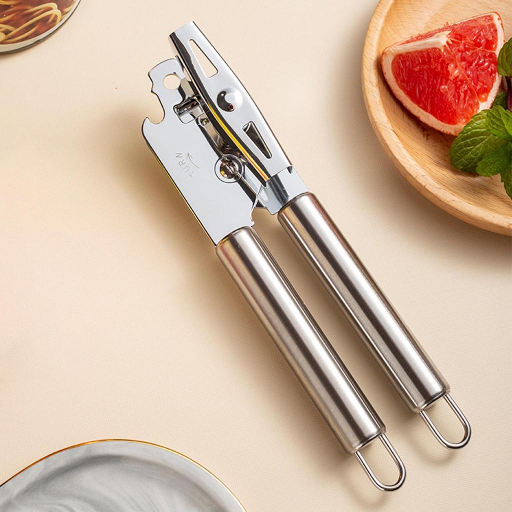 Can Opener Stainless Steel Manual Jar Lid Lifter Hand Can Opener For Family Restaurant Bar Outdoor Apartment Kitchen Grill BBQ