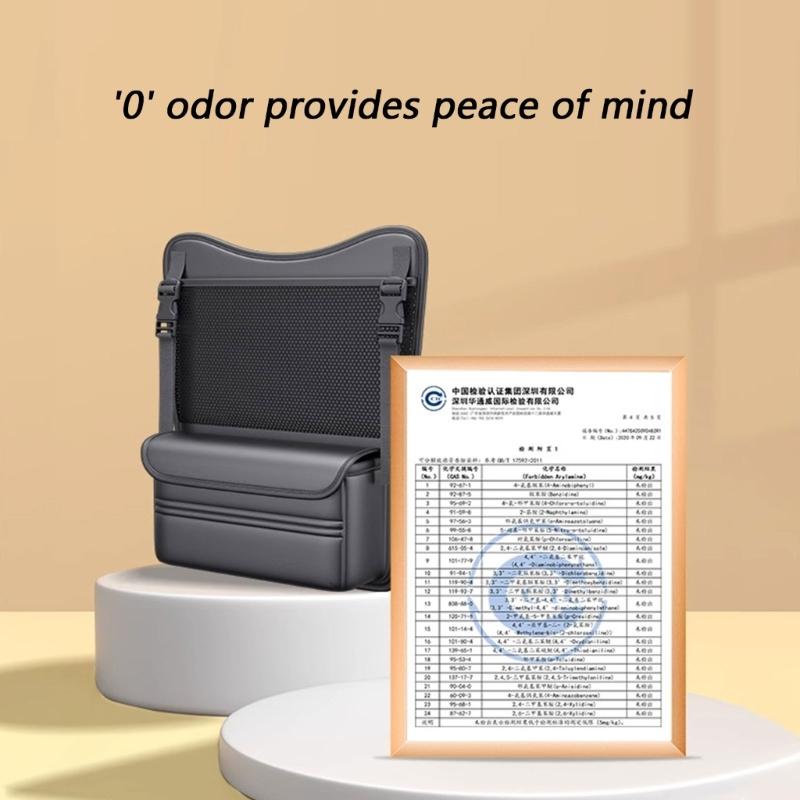 Leather Automotive Storage Pocket with Tissue Holder for Seat Gaps to Securely Hold Phones Drinks and Other Accessories