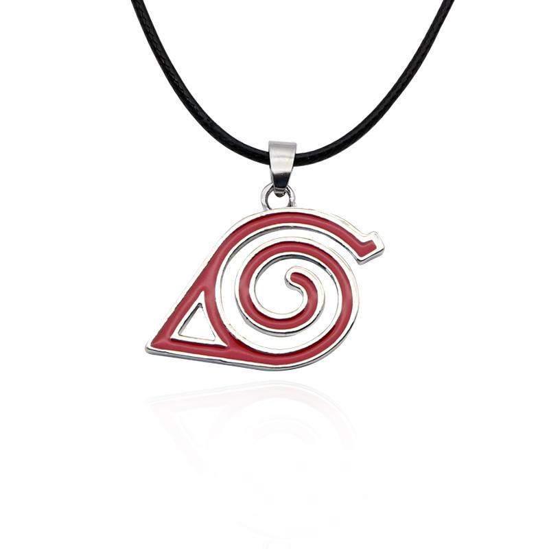 Buy Anime Naruto Necklace Kakashi Leaf 