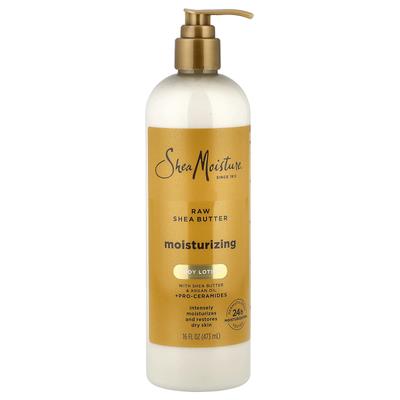 SheaMoisture, Feuchtigkeitsspendende Körperlotion, Rohe Sheabutter, 473 ml (16 fl oz)