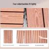Anti-Corrosion Interlocking Wood-Plastic Outdoor Flooring for Balcony, Terrace, and Courtyard Renovation