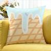 Chocolate Cartoon World Various Sizes Square Pillow Case For Car Home Bedchamber Decor