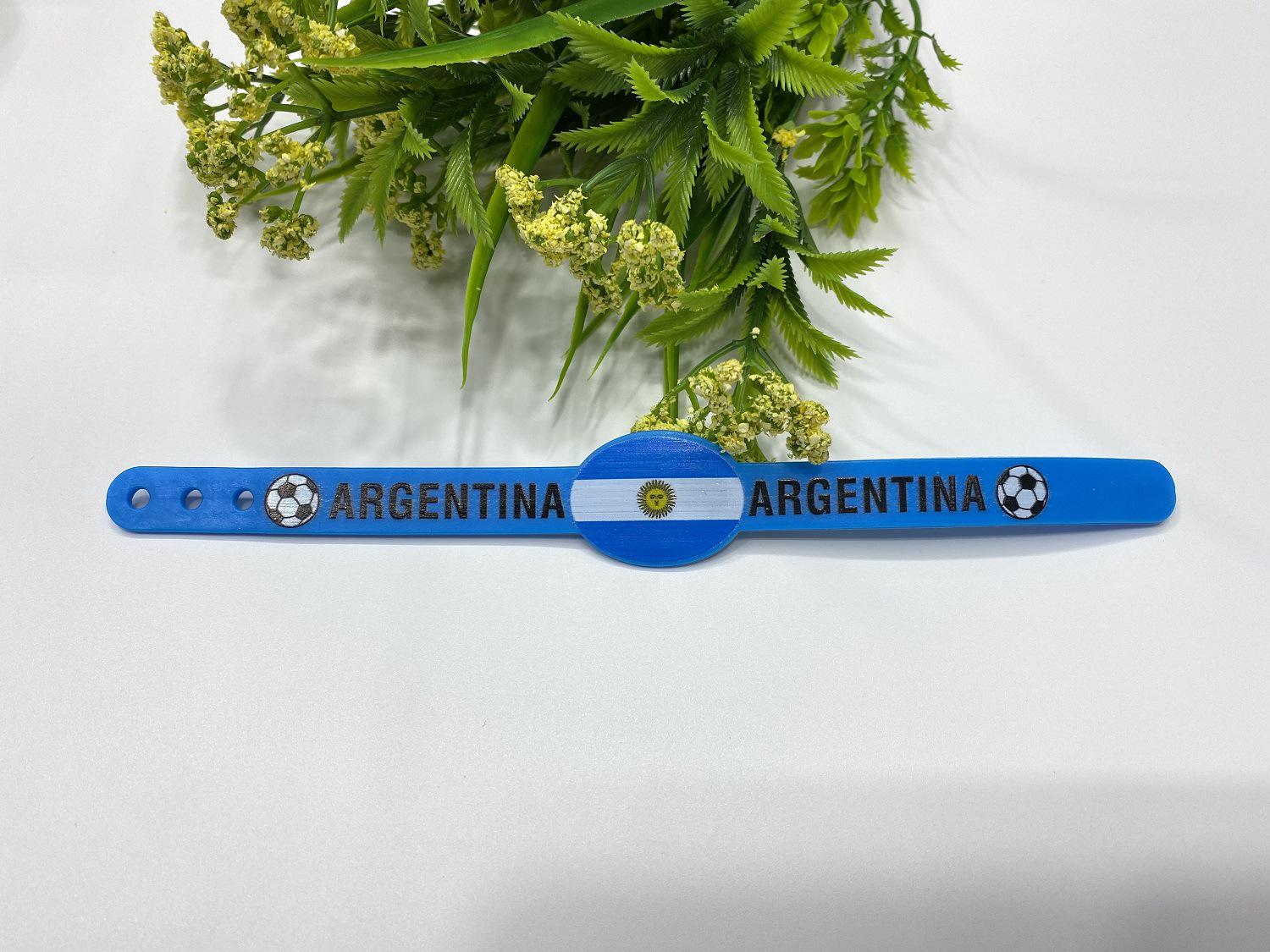 

Qatar-Brazil World Cup Fan Bracelet: PVC Strap & Cheering Accessories