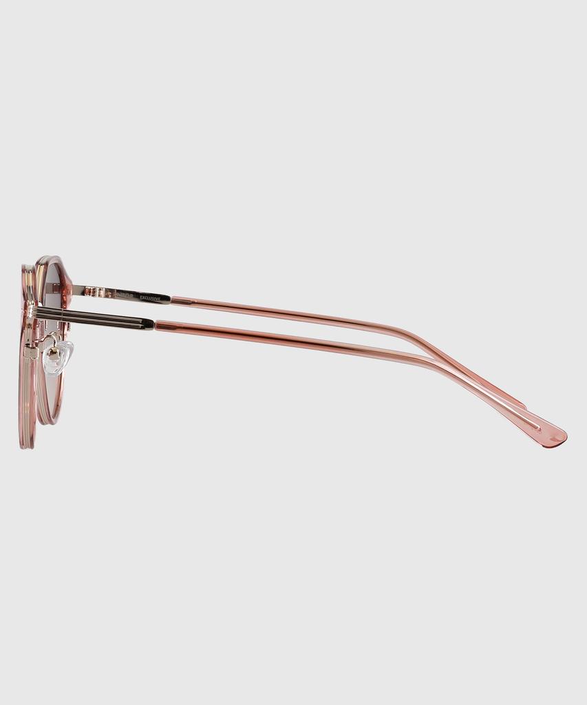 Tuditeo Lun Round Combination Nylon Lens Uv Protection Sunglasses C4 Light Pink