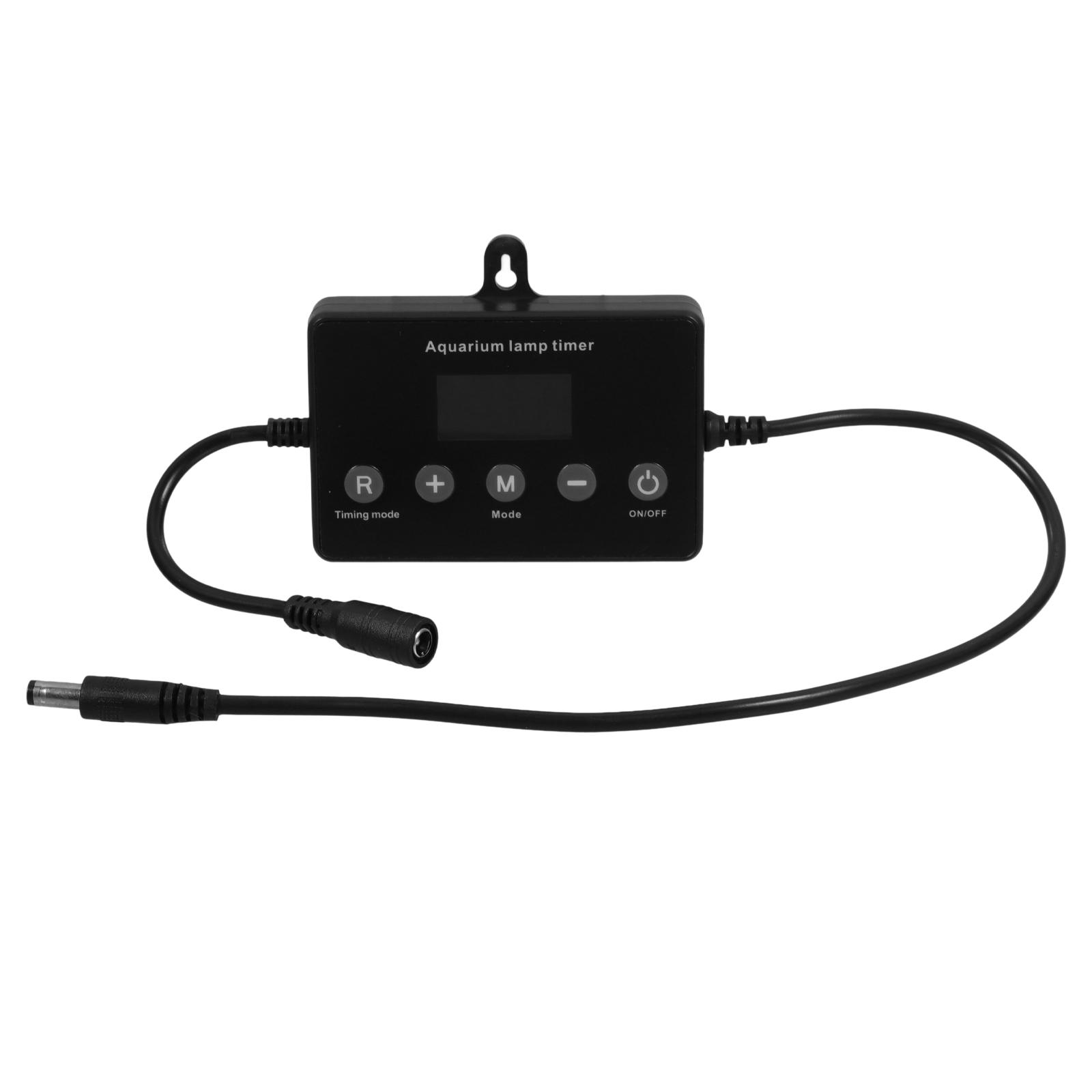 

LED Dimmer Controller for Fish 24V Aquarium Lights LCD Timer Black No Flicker Wide 180° View Uniform чорний