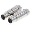 4 Pieces mm Mini XLR Female Plugs Connectors Socket